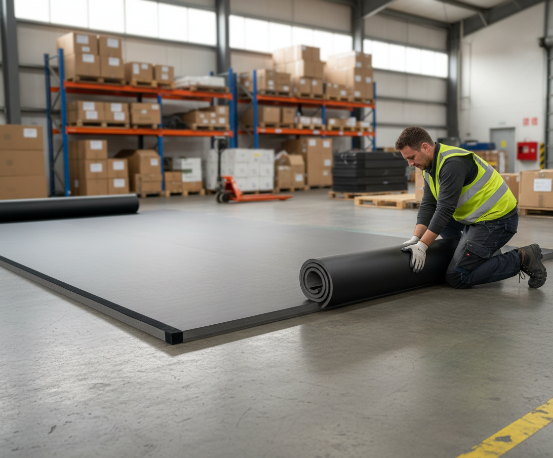 Premium Smooth Roll Out Mats 6m x 1.5m x 40mm for BJJ and MMA - Lightweight with Velcro Joining