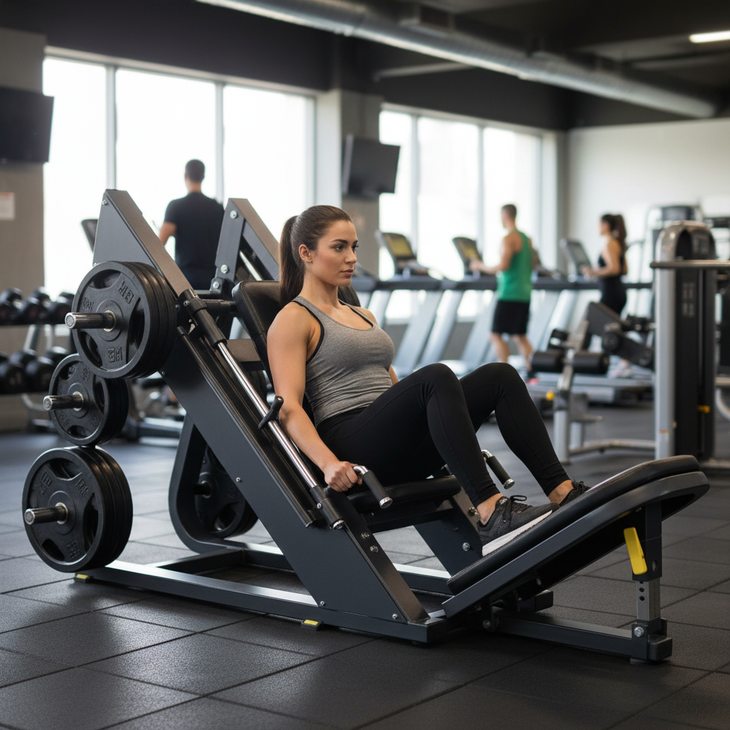 Premium Heavy Duty Leg Press Machine for Comprehensive Leg Development with High Weight Capacity and Safety Features