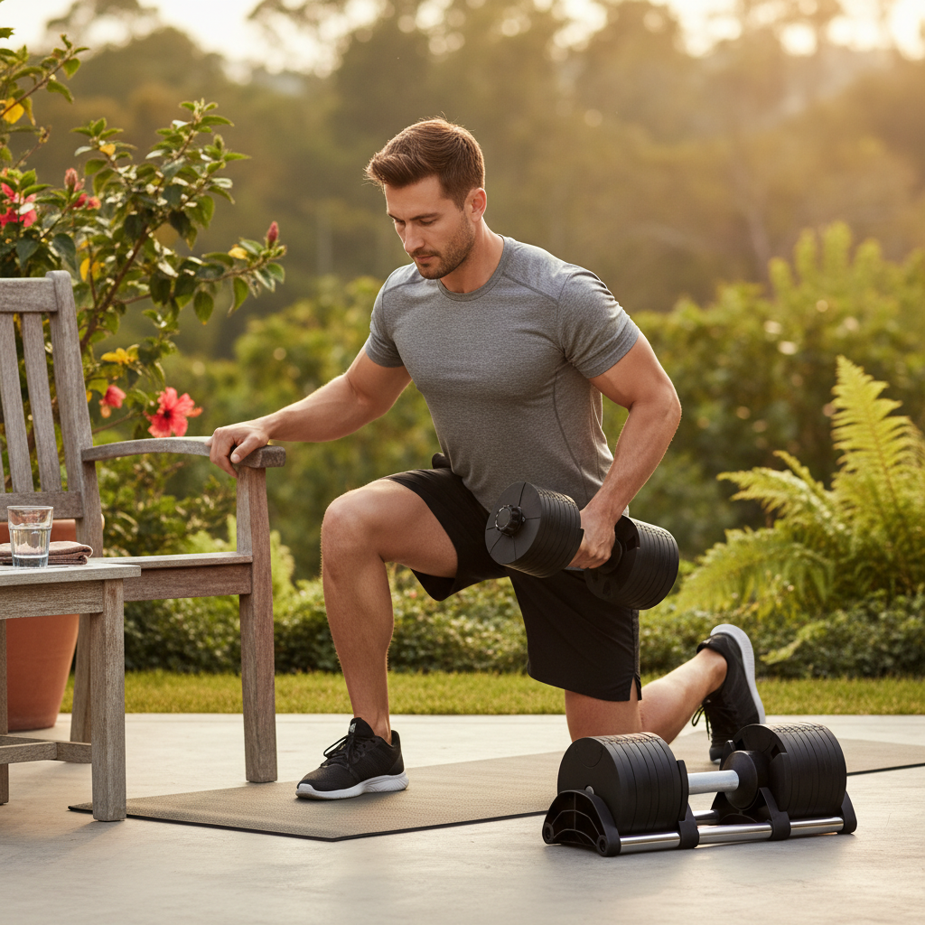 Premium 32kg Adjustable Dumbbell Pair with 2kg Increments - Versatile Compact Strength Solution for Home Workouts