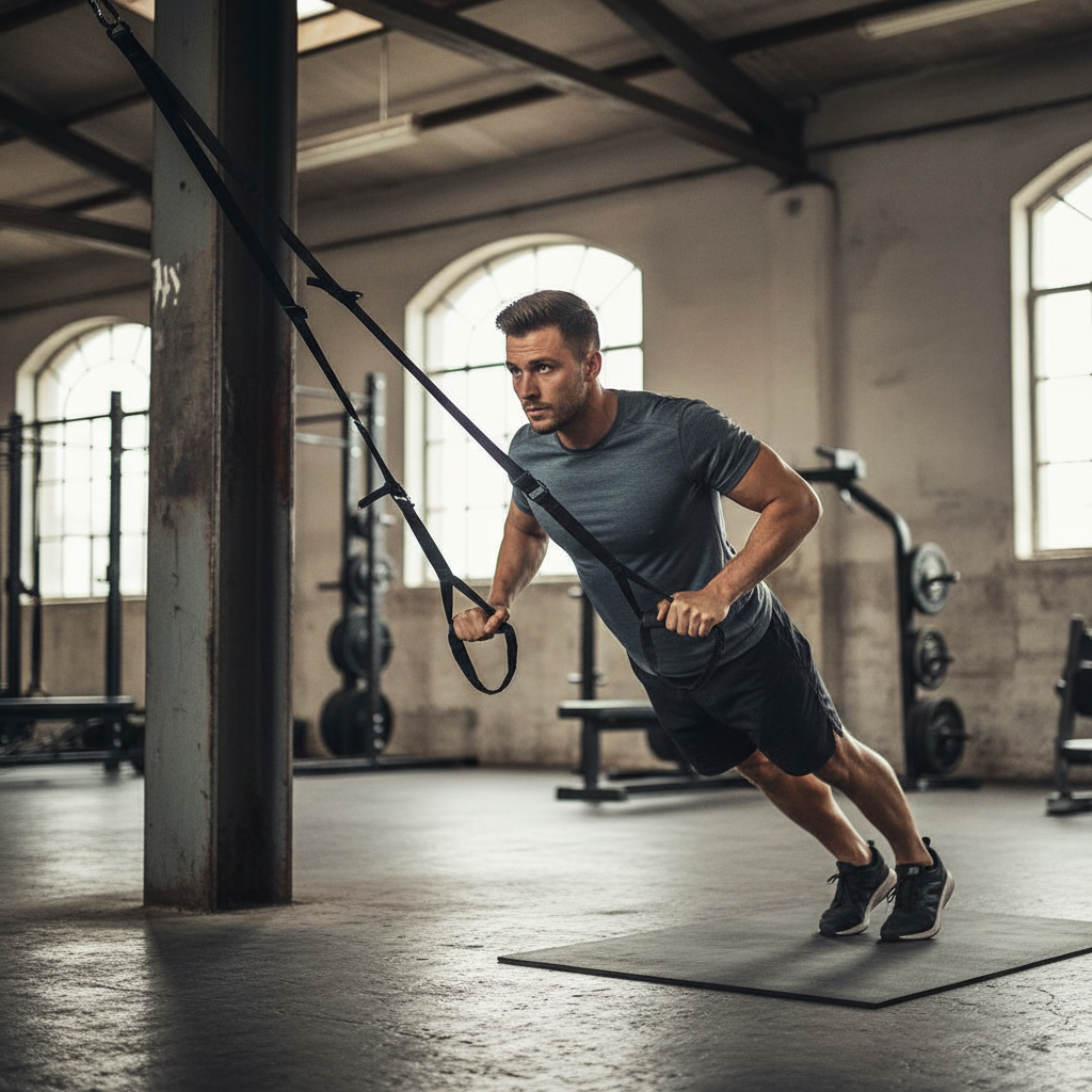 Professional Ultra-Light Suspension Trainer - Portable Full-Body Workout System with Adjustable Straps and Easy Setup