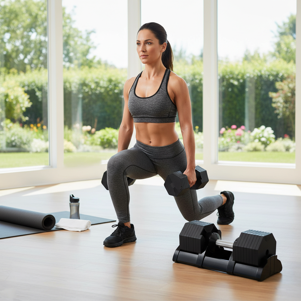 Professional Adjustable Dumbbells 24/32/40kg with 2kg Increments for Versatile Strength Training