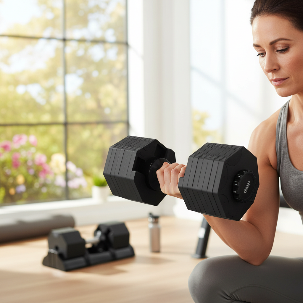 Professional Adjustable Dumbbells 24/32/40kg with 2kg Increments for Versatile Strength Training