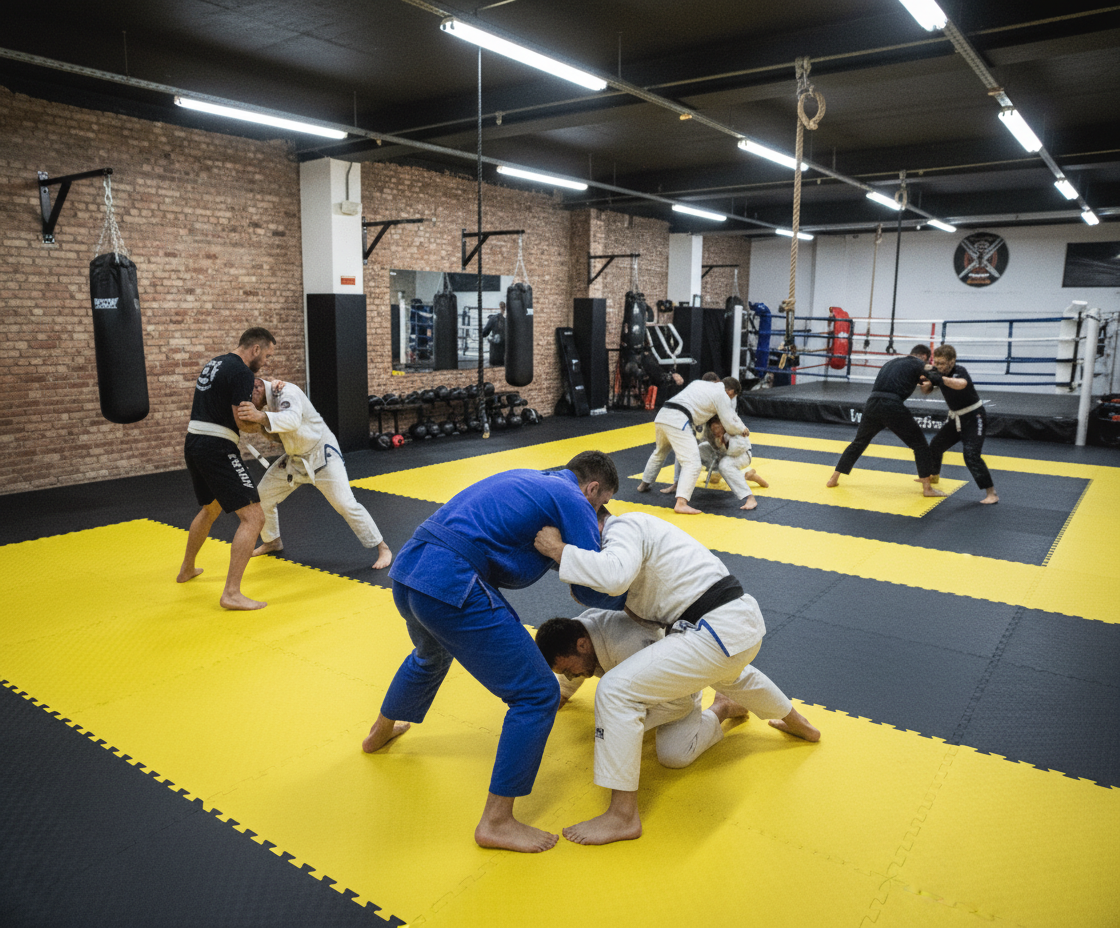 Premium Heavy Duty MMA Gym Flooring Tatami Mats 40mm - High Impact EVA Foam, Waterproof, Reversible, and Jigsaw Design