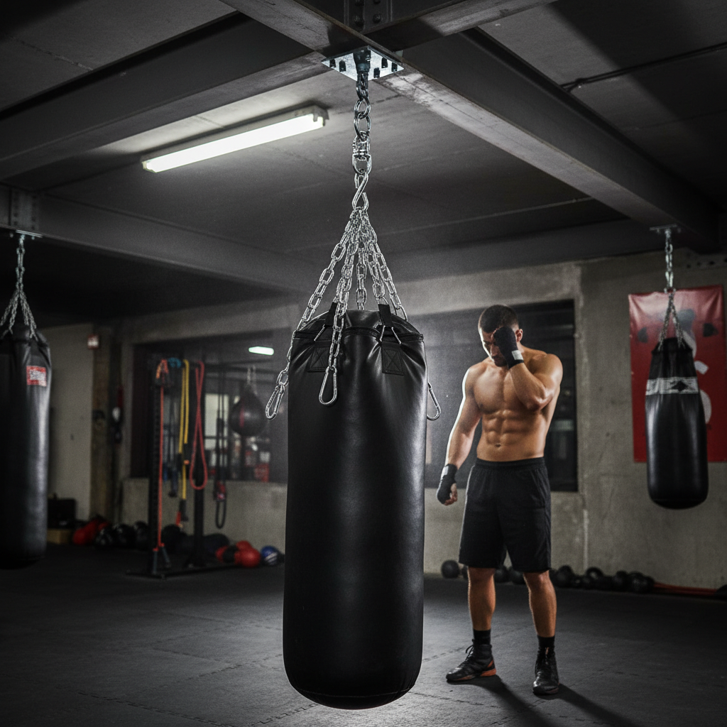 Premium Heavy Duty Punch Bag Chain with 4 Strands for Secure Hanging - High-Quality Professional Grade for Industrial and Commercial Applications