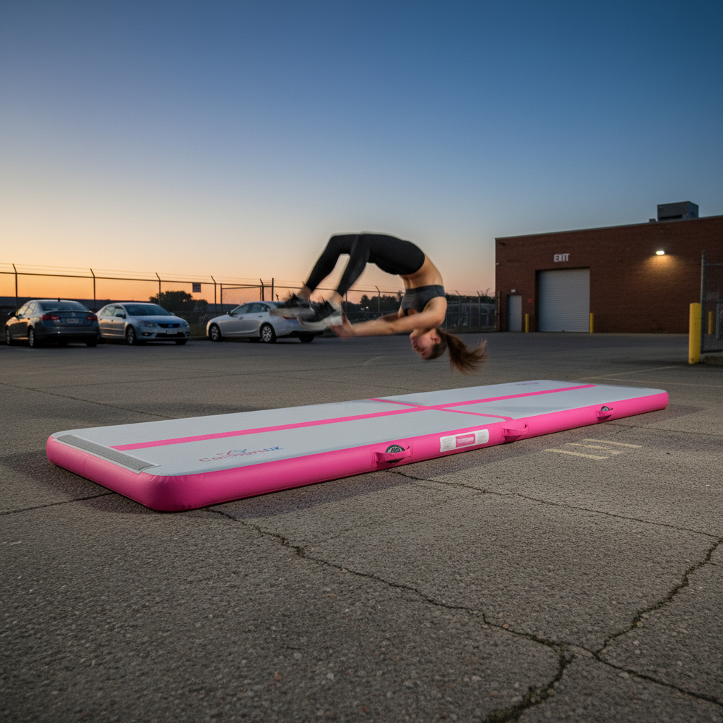 Premium 3m x 1m x 10cm Air Track Pro - High-Performance Inflatable Gym Mat for Safe Training