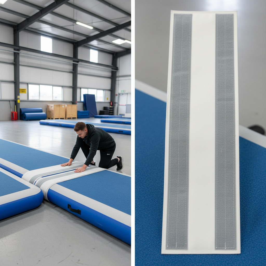 Premium PVC Velcro Connectors for Air Track Mats - Seamless and Secure Connections