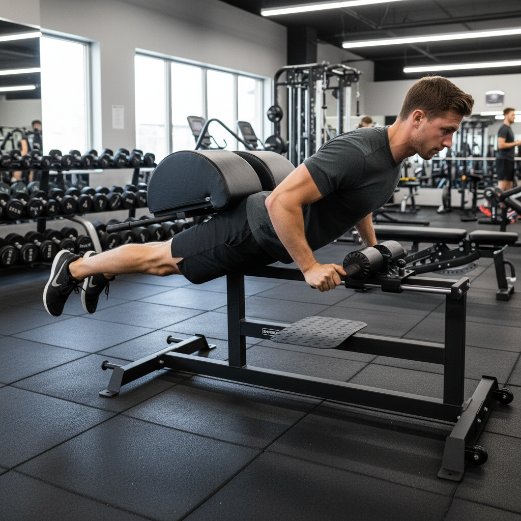 Professional Heavy Duty Glute Ham Developer for Core and Hamstring Strengthening with Adjustable Features and Sturdy Construction