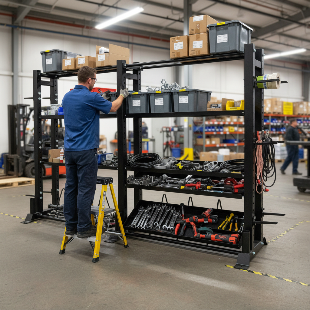 Premium Heavy Duty Storage Rack for Wall Balls, Kettlebells, Dumbbells, and More - 2.6m Wide, Durable Steel Construction