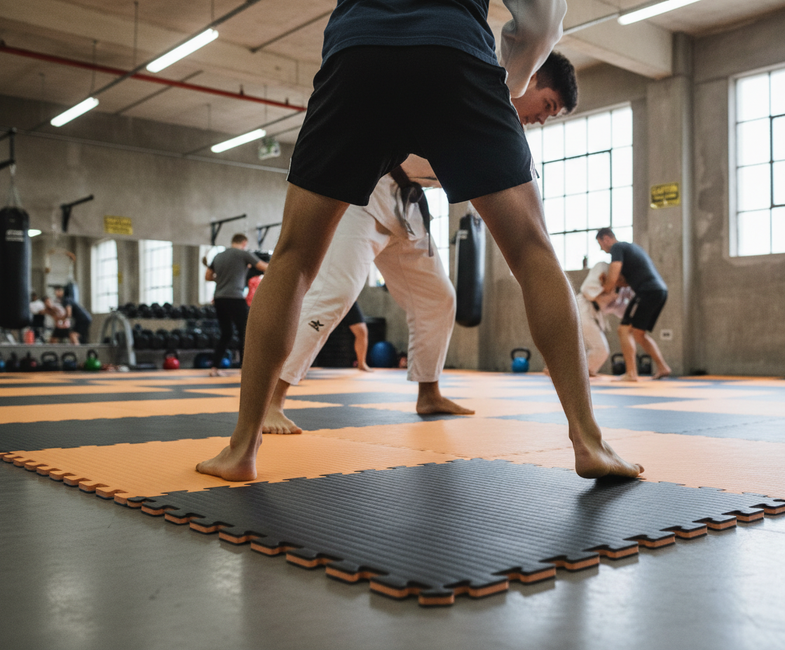 Premium High-Performance 40mm EVA Foam Mat 1m x 1m with Tatami Grip for MMA and BJJ Training