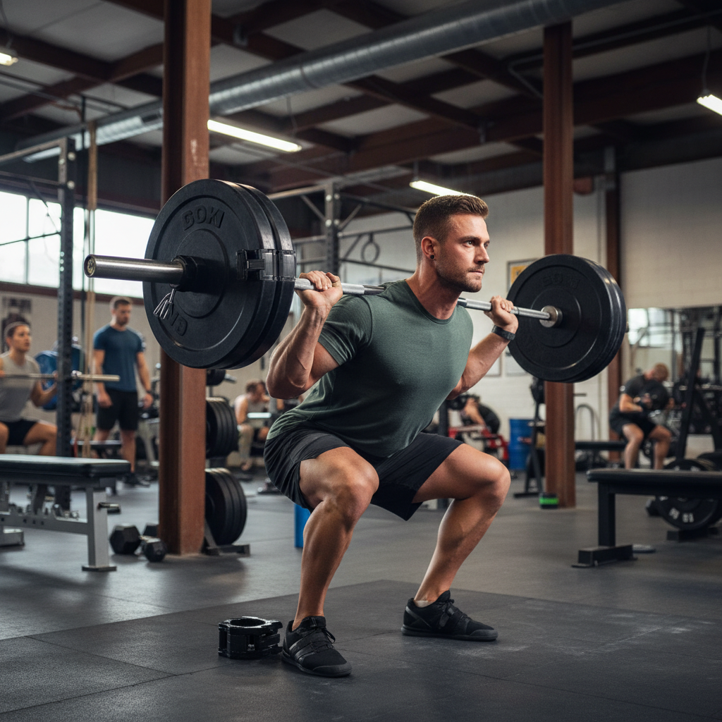 Heavy Duty Barbell Collars with Quick-Lock Mechanism for Olympic Bars - Secure and Easy Weight Adjustments
