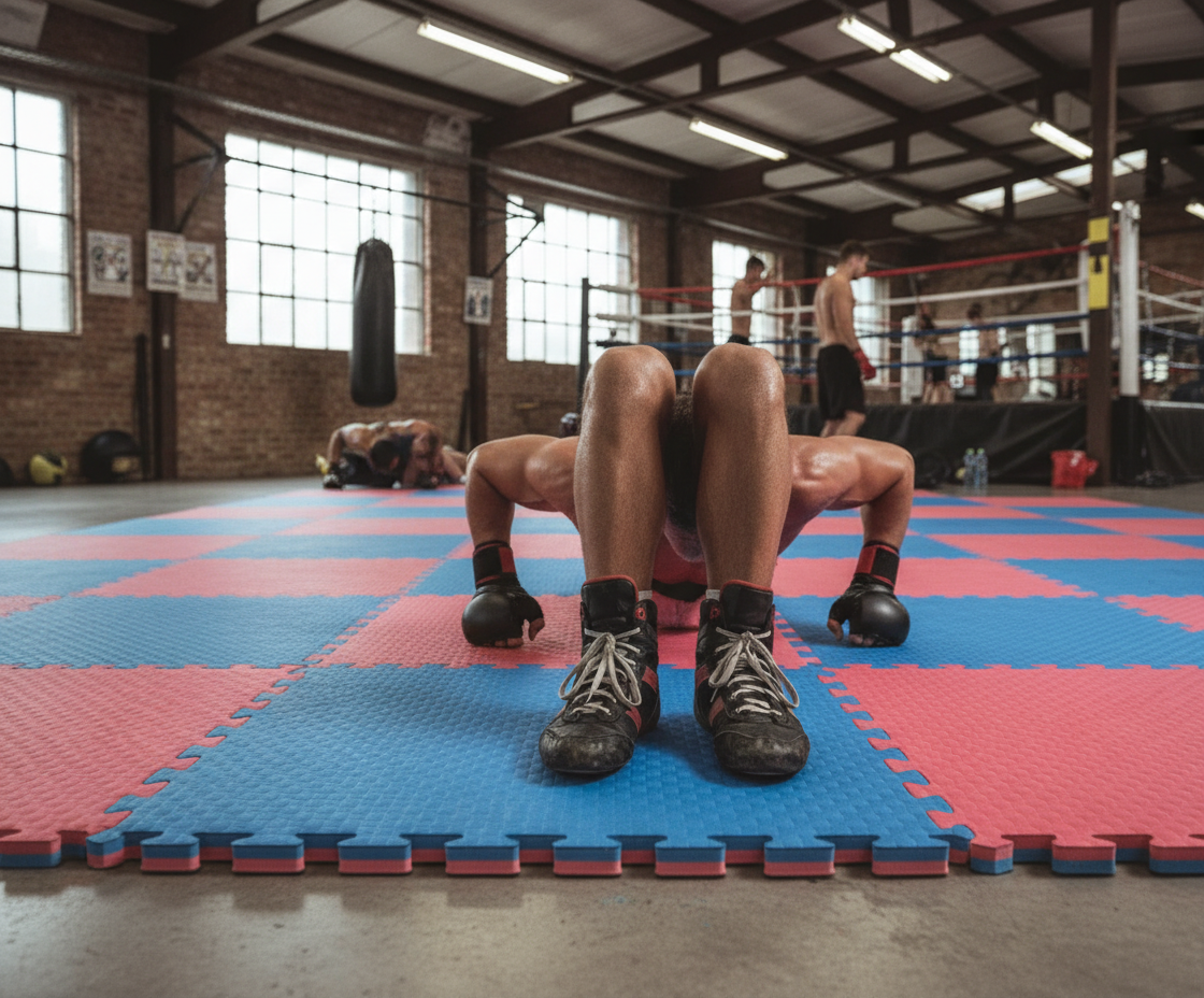 Premium 30mm Jigsaw Mats 1m x 1m Red/Blue - High Grip, Waterproof, and Reversible Design for Kickboxing and Martial Arts