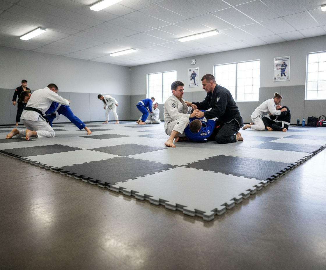 Premium 30mm Jigsaw Mats 1m x 1m - Non-Slip EVA Foam for BJJ and Martial Arts - High-Quality Professional Grade for Industrial and Commercial Appli...