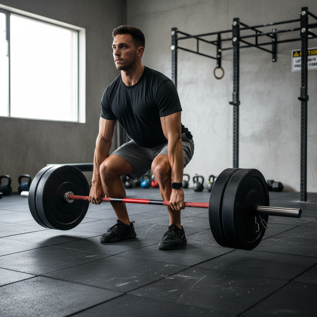 Heavy Duty 7ft Olympic Barbell with 28mm Shaft, 1,000lb Capacity and Durable Chrome Coating