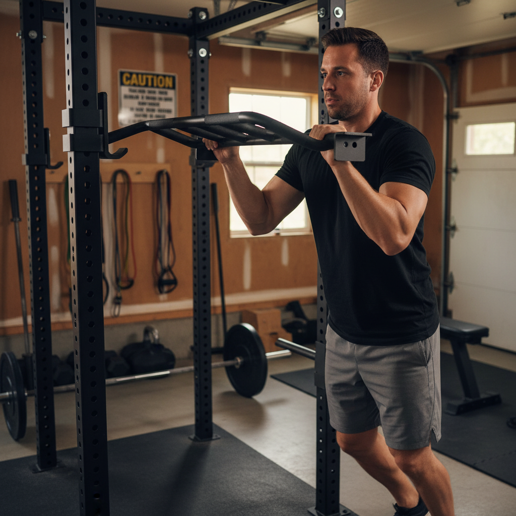 Heavy Duty Monkey Bar Attachment for 75mm x 75mm Steel Box Section - 1.08m Long with Medium Knurling