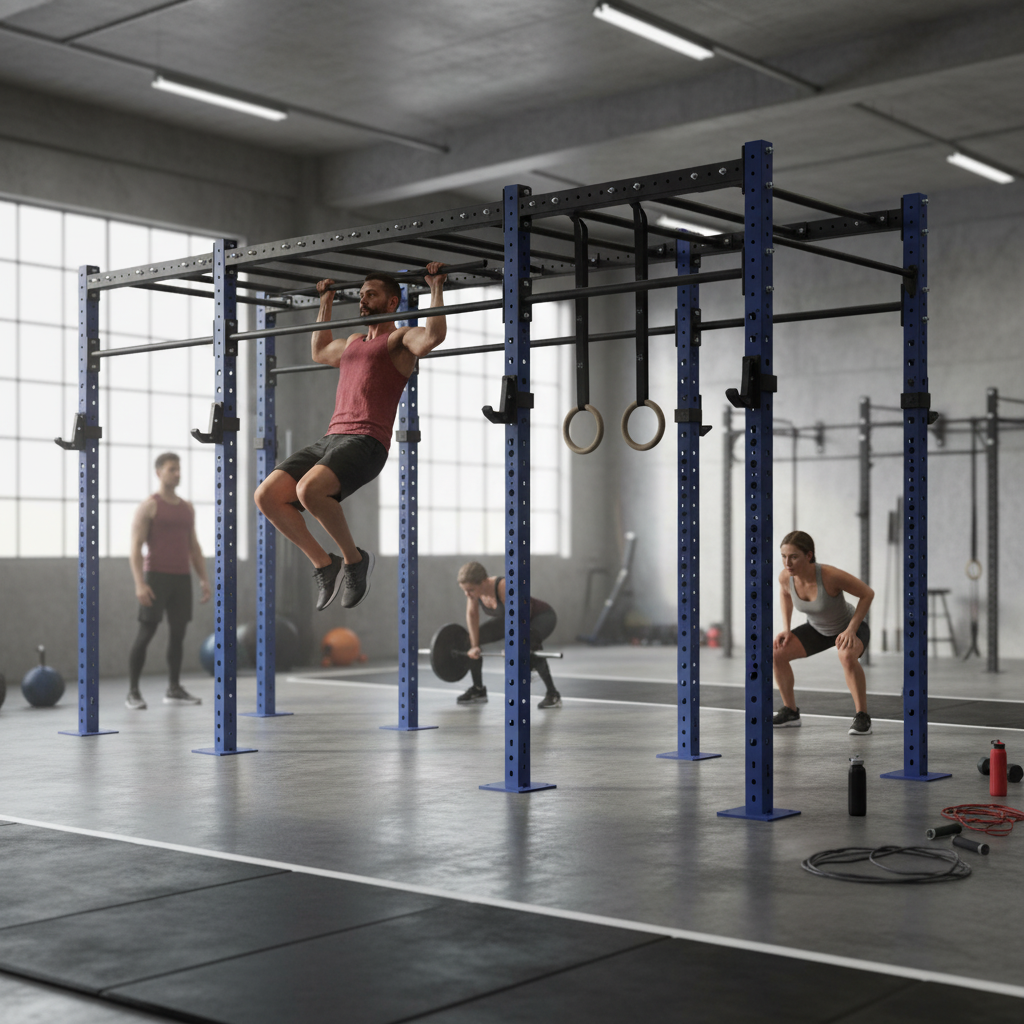 Professional Freestanding Gym Rig with Modular Design, Multiple Pull-Up Bars, and Heavy Duty Construction for Functional Strength Training