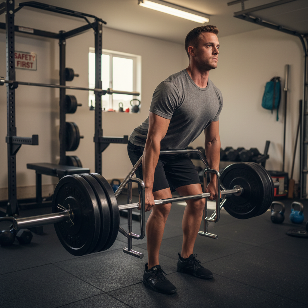 Premium Heavy Duty Open Hex Bar for Deadlifts and Squats - Ergonomic Grip with Olympic Sleeves for Versatile Strength Training