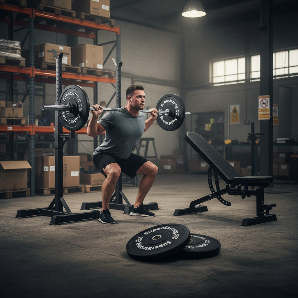 Premium 60kg Bumper Plate Set with Olympic Barbell - Heavy Duty Rubber Design for Olympic Lifting and CrossFit Training