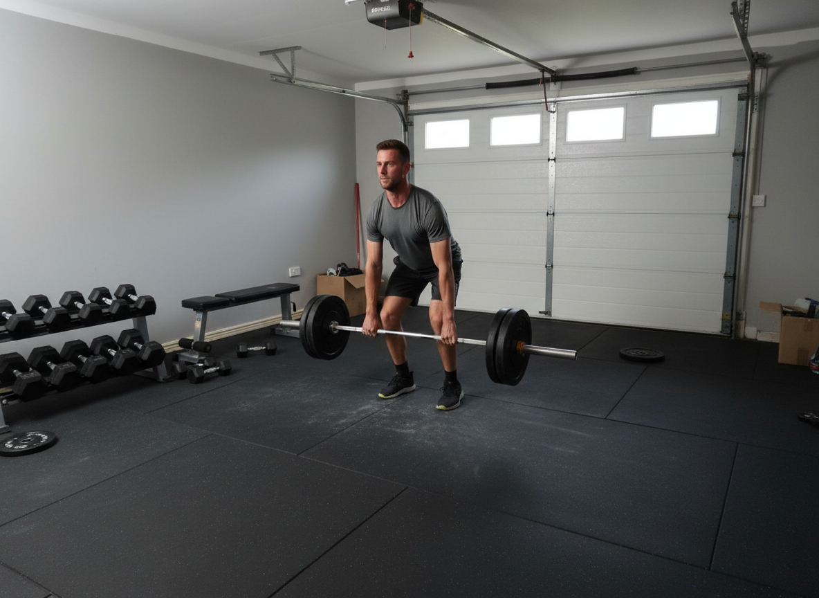 Premium Heavy Duty 13m² Rubber Weight Training Gym Mats - 15mm Thick, 1m x 1m Size with Shock Absorption and Anti-Slip Surface