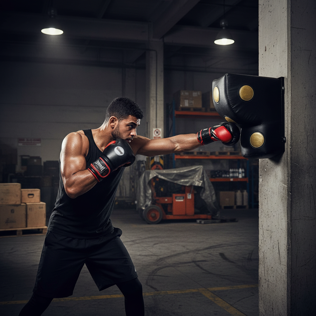 Premium Wall Mounted Punching Target Bag with Synthetic Leather Shell and High Visibility Target Areas for Effective Training