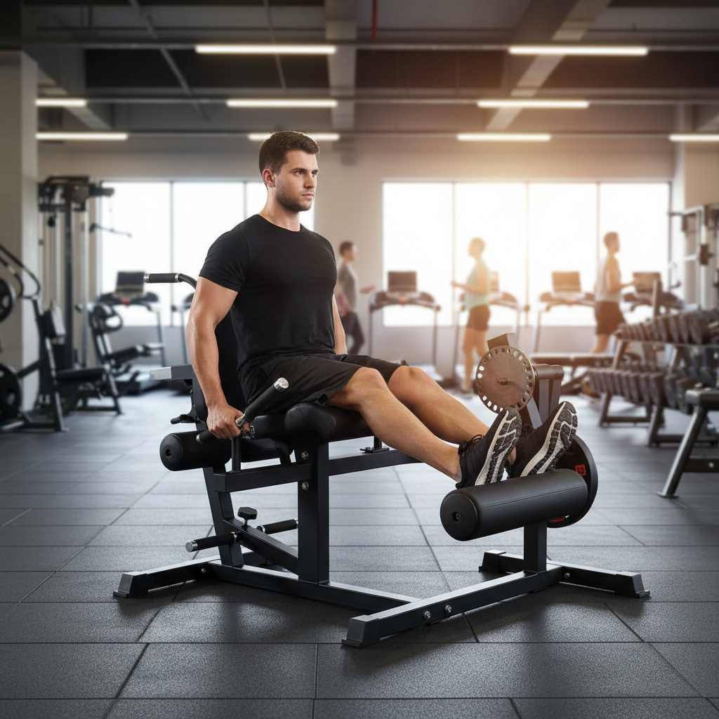 Professional Heavy Duty Leg Curl and Extension Machine - 5-in-1 Multi-Functional Fitness Equipment for Quads, Hamstrings, and Glutes with Adjustable Features