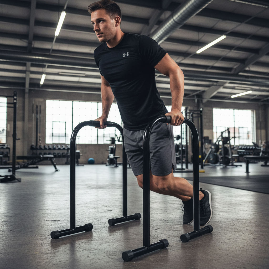 Premium Heavy Duty High Parallel Bars for Bodyweight Training - Ideal for Dips, Handstands, and Core Exercises