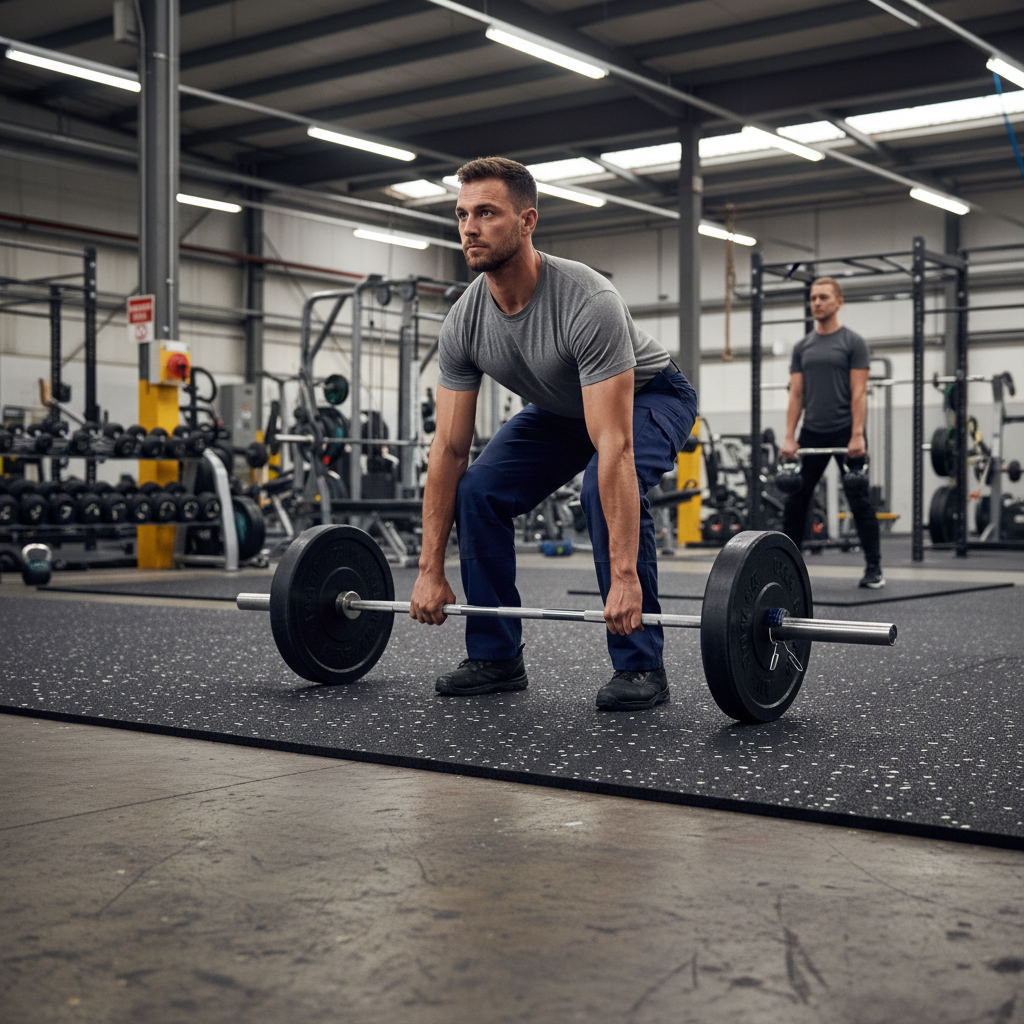 Premium Heavy Duty 4mm Rubber Gym Flooring Rolls for Commercial and Home Use - Durable, Slip-Resistant, and Low-Maintenance