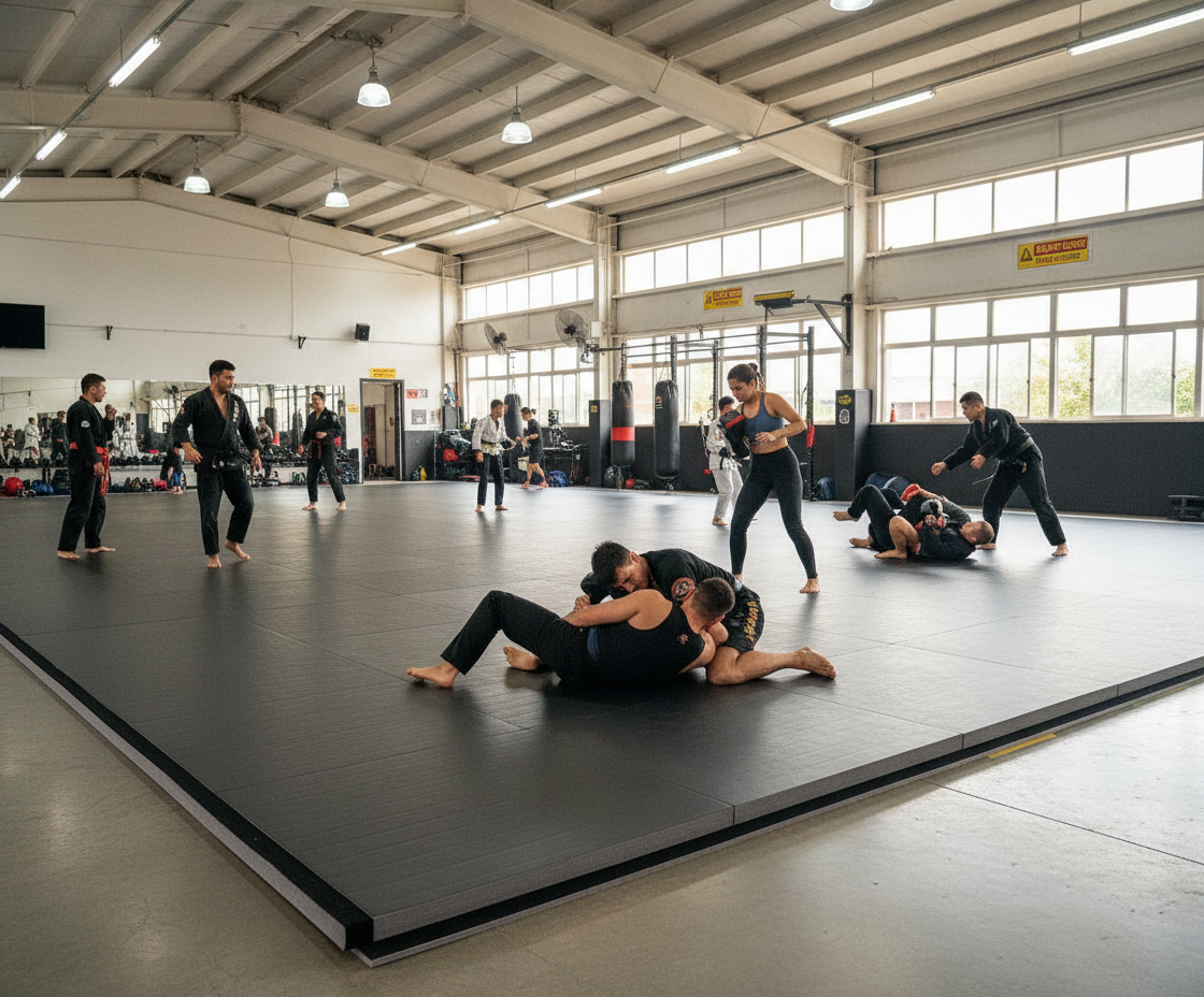 Premium Roll Out Mats 3m x 1.5m x 40mm - Lightweight XPE Foam for MMA Flooring Deployment