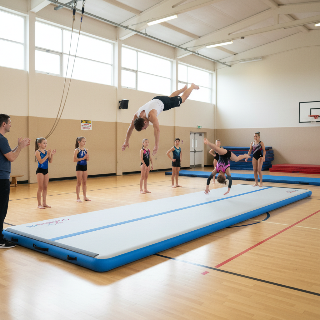 Premium High-Performance Air Track Pro Floor 5m x 2m x 10cm - Safe for Gymnastics and Training