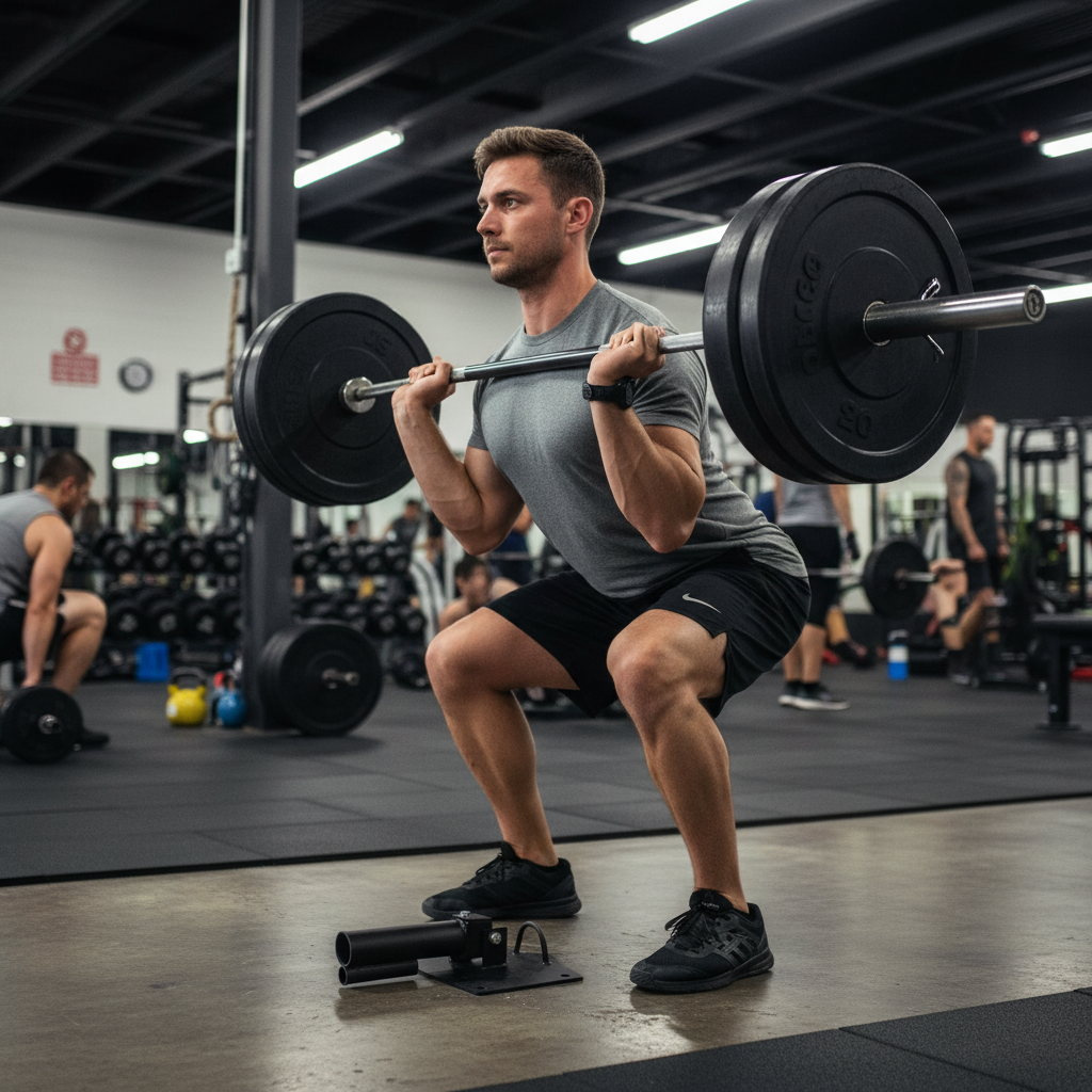 Premium Free Standing Landmine for Olympic and Standard Barbells with Battle Rope Loop and Adjustable Stability Options