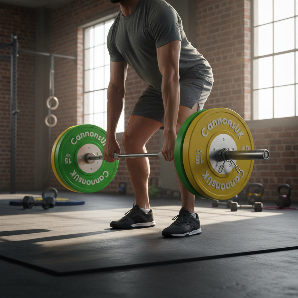 Premium Competition Bumper Plates 10kg to 25kg - High-Density Rubber with Ergonomic Design and Commercial-Grade Durability