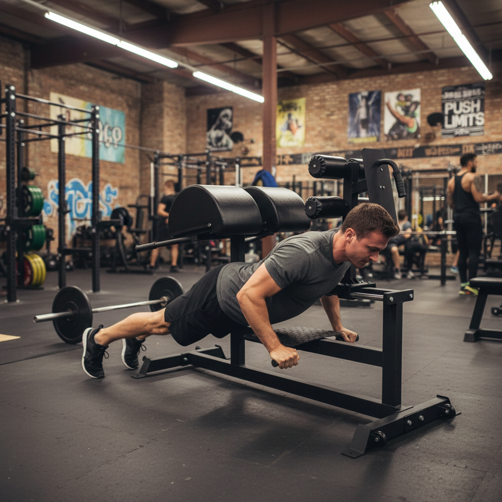 Professional Heavy Duty Glute Ham Developer for Core and Hamstring Strengthening with Adjustable Features and Sturdy Construction