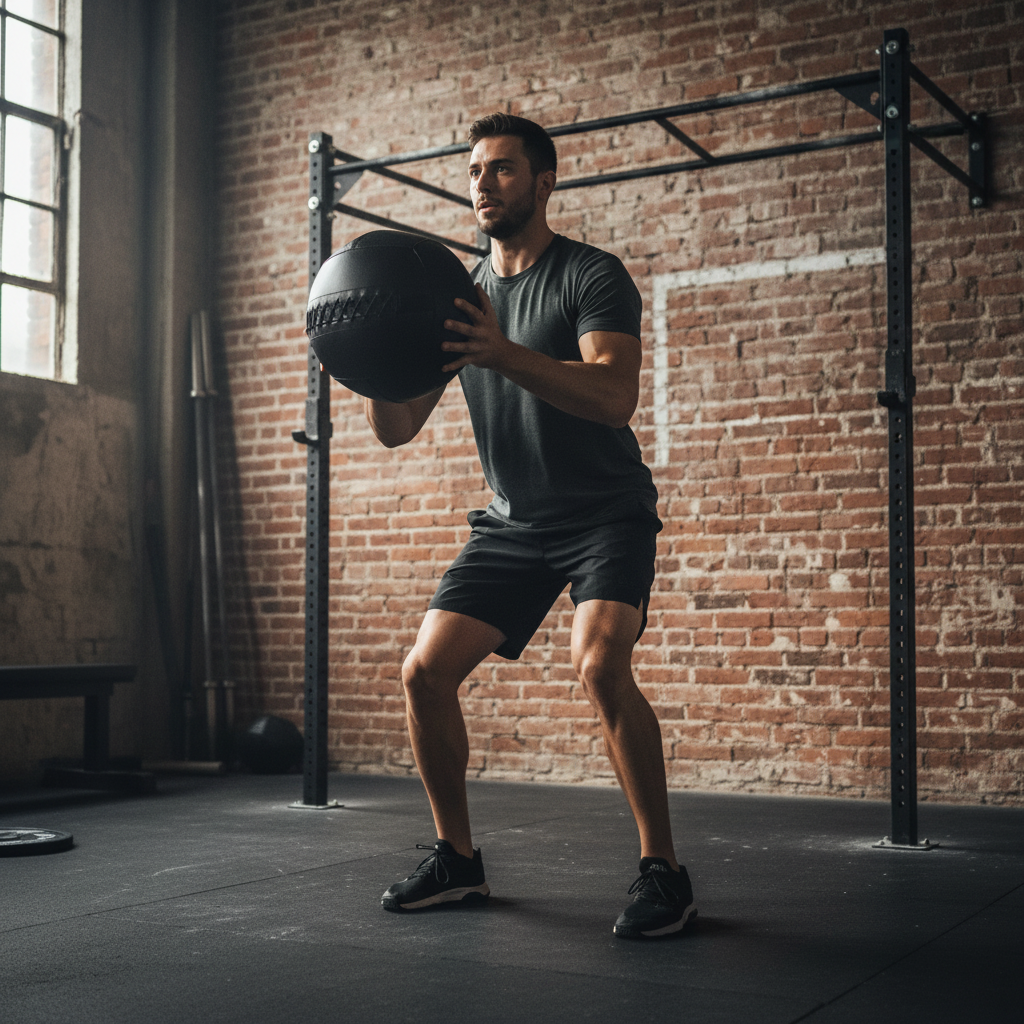 Professional Heavy Duty Medicine Balls - Durable Vinyl, Double-Stitched, Moisture Resistant, Ideal for Power and Endurance Training