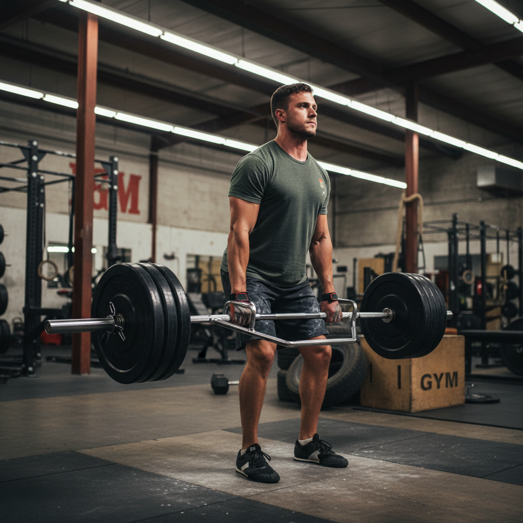 Premium Hex Bar with Dual Height Grips, Stainless Steel Frame, and 450kg Load Capacity for Versatile Workouts