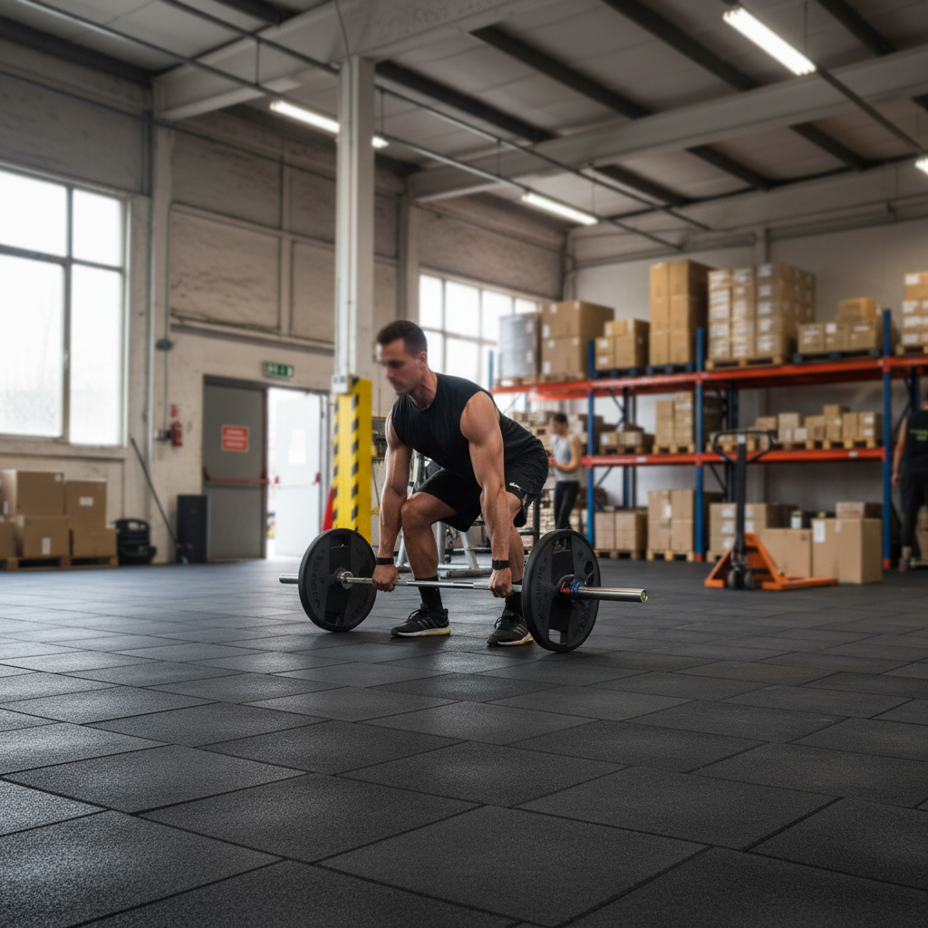 Premium 36m2 Double Garage Package with High-Performance Gym Rubber Flooring Mats - 20mm, 30mm, and 40mm Thickness Options