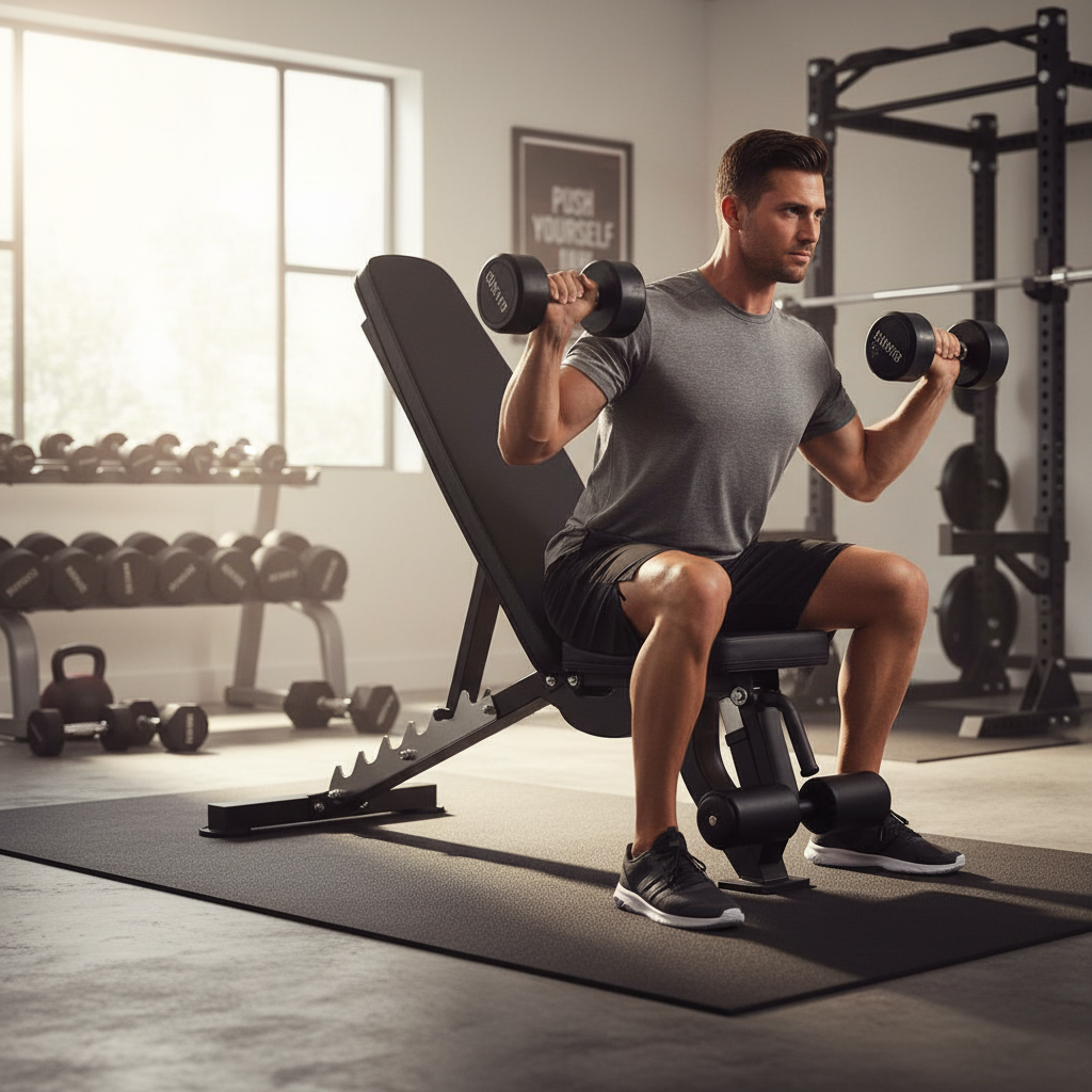 Premium Heavy Duty Incline/Decline Weight Bench with 7 Adjustable Positions for Versatile Workouts and High Load Capacity