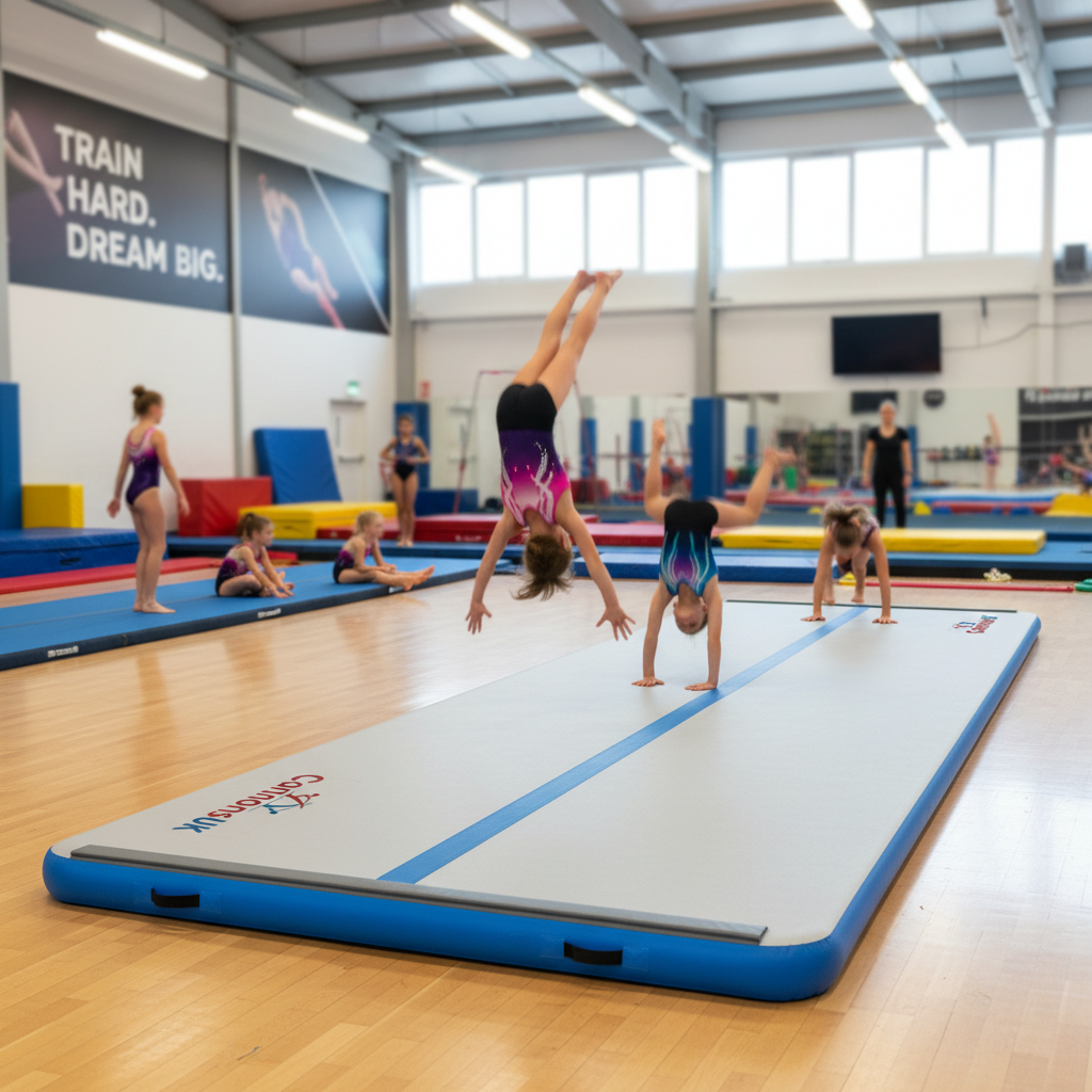 Premium Professional Air Track Mat 4m x 2m x 10cm with Velcro Connectors for Enhanced Safety and Skills Training