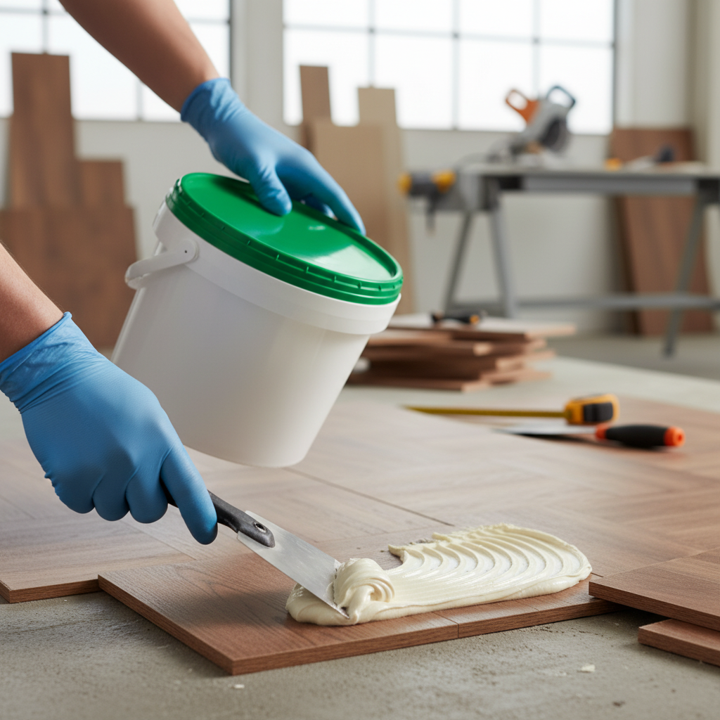 Premium Heavy Duty Adhesive for PVC and Rubber Floorings - Interior Use, Highly Shear Resistant, Fast Setting