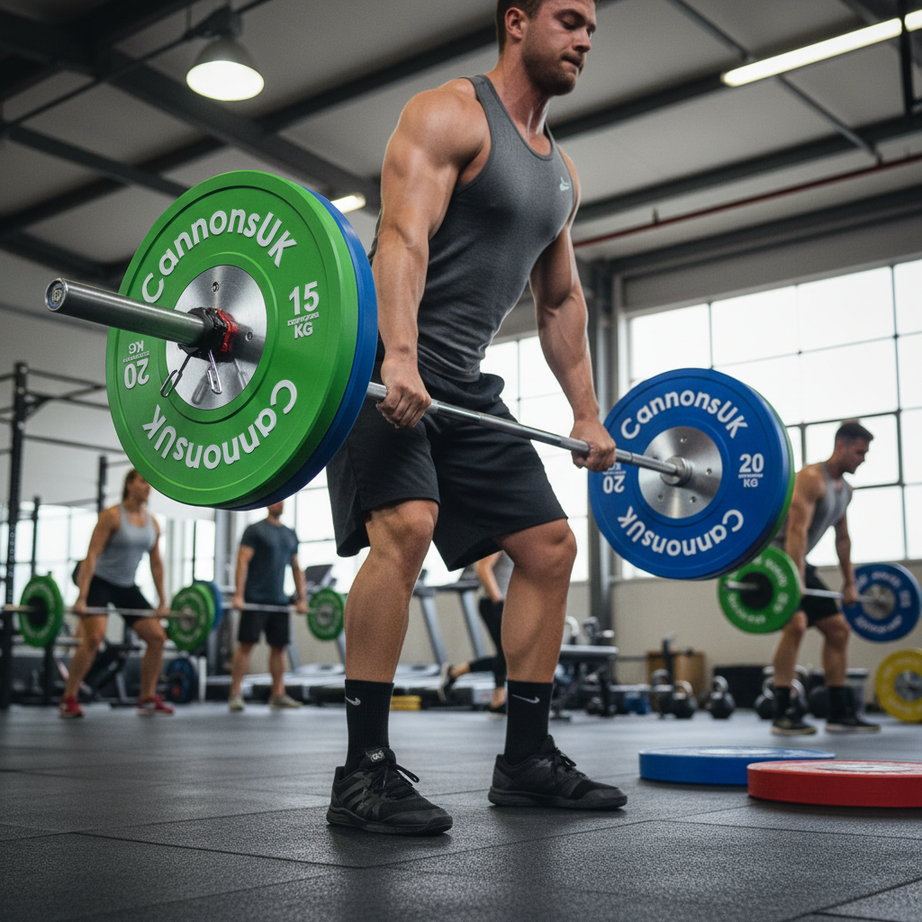 Premium Competition Bumper Plates 10kg to 25kg - High-Density Rubber with Ergonomic Design and Commercial-Grade Durability