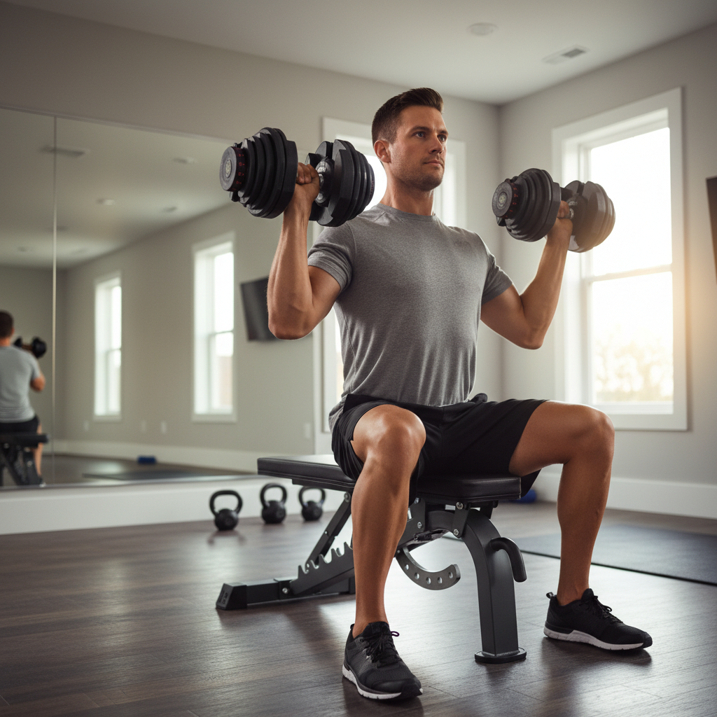 Premium 40kg Adjustable Dumbbells Pair - Heavy-Duty 17-in-1 Weight Set for Space-Saving Home Gym Workouts