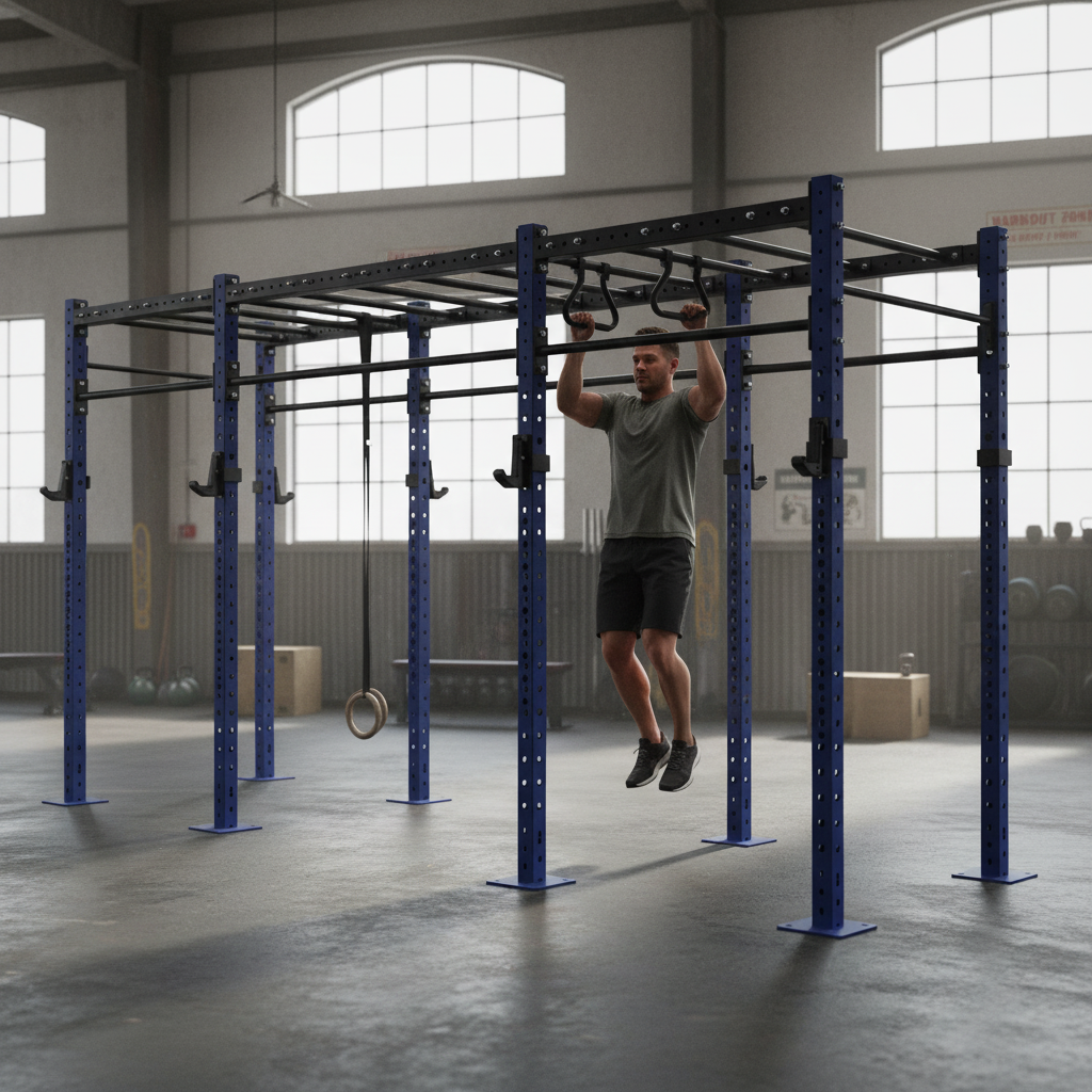 Professional Freestanding Gym Rig with Modular Design, Multiple Pull-Up Bars, and Heavy Duty Construction for Functional Strength Training