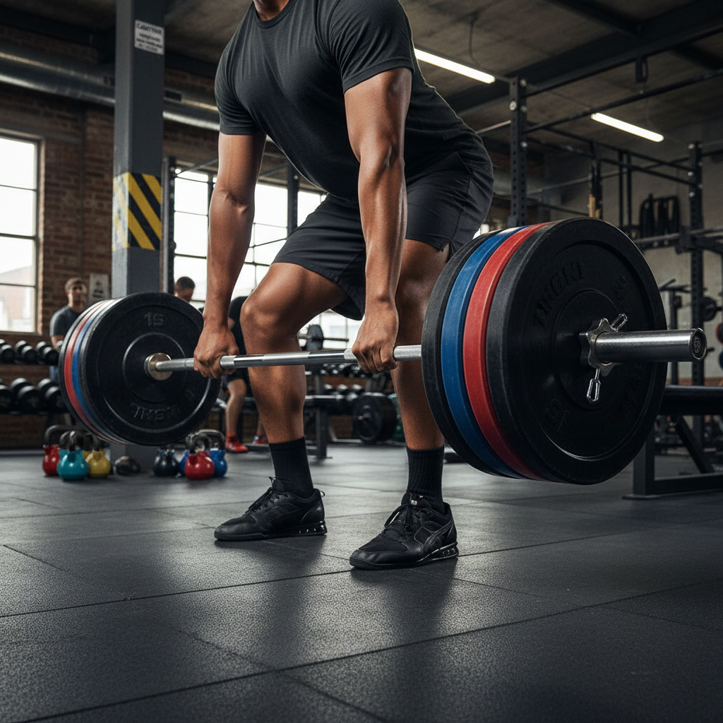 Premium 7ft Olympic Barbell with Knurled Grip, 1,000lb Capacity, Heat-Treated Alloy Steel Construction