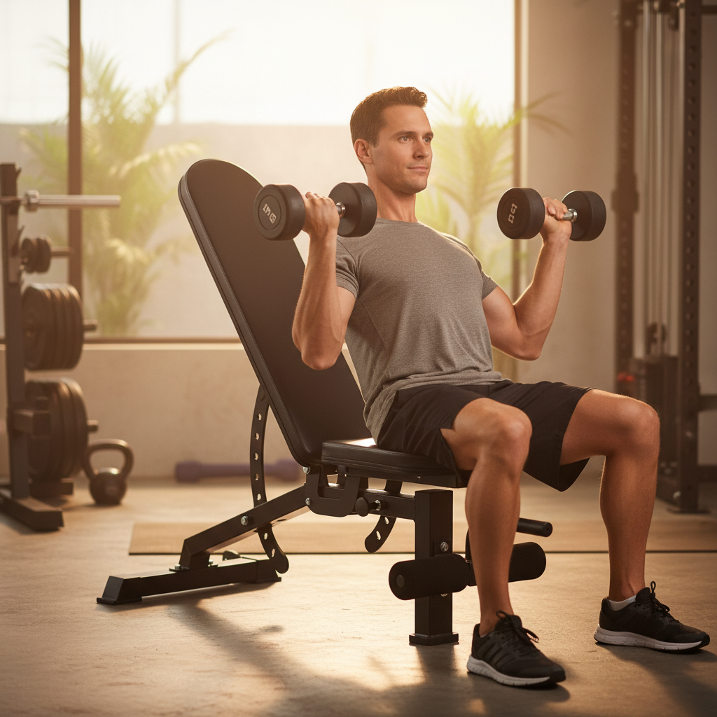 Premium Adjustable Incline Decline Weight Bench with 300KG Load Capacity, 7 Backrest Positions and Mobility Wheels for Versatile Workouts