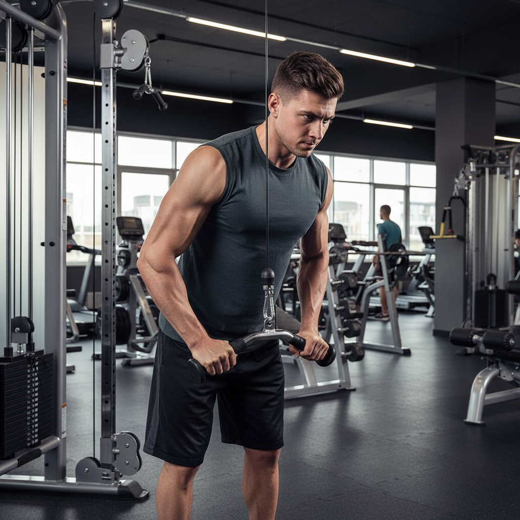 Professional Tricep V Cable Handle for Functional Trainers and Pulleys - Ideal for Tricep Workouts