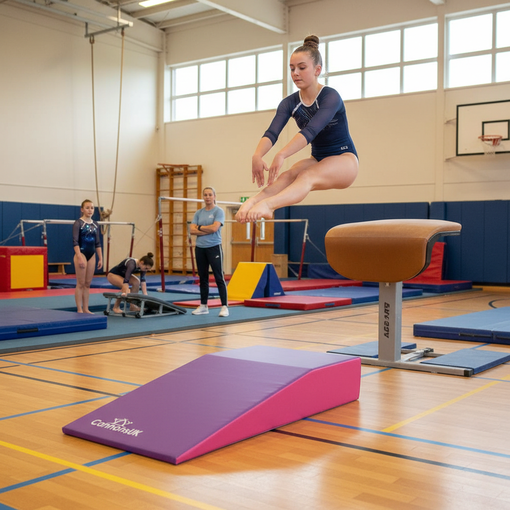 Premium Lightweight Foam Springboard for Gymnasts - Soft Vinyl with EPE Foam for Confidence Building