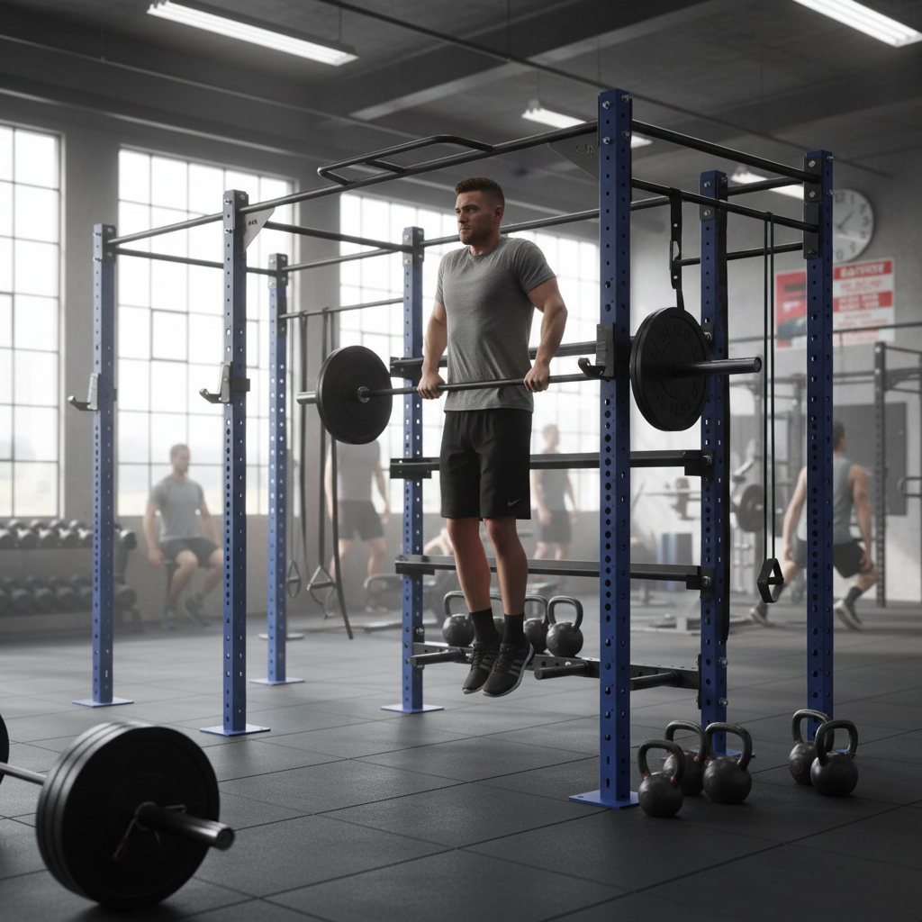 Premium Heavy Duty Rack Storage Shelves for Gym Organization - Durable Steel, Space-Saving Design, Easy Installation