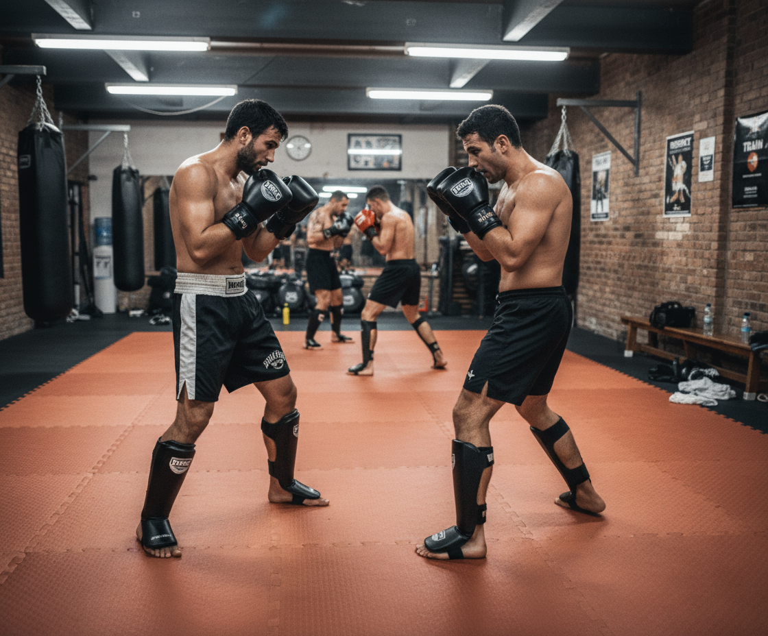 Premium 20mm Jigsaw Kickboxing Mats - High Grip, Waterproof, Bi-Tone, Reversible Design for Striking Sports