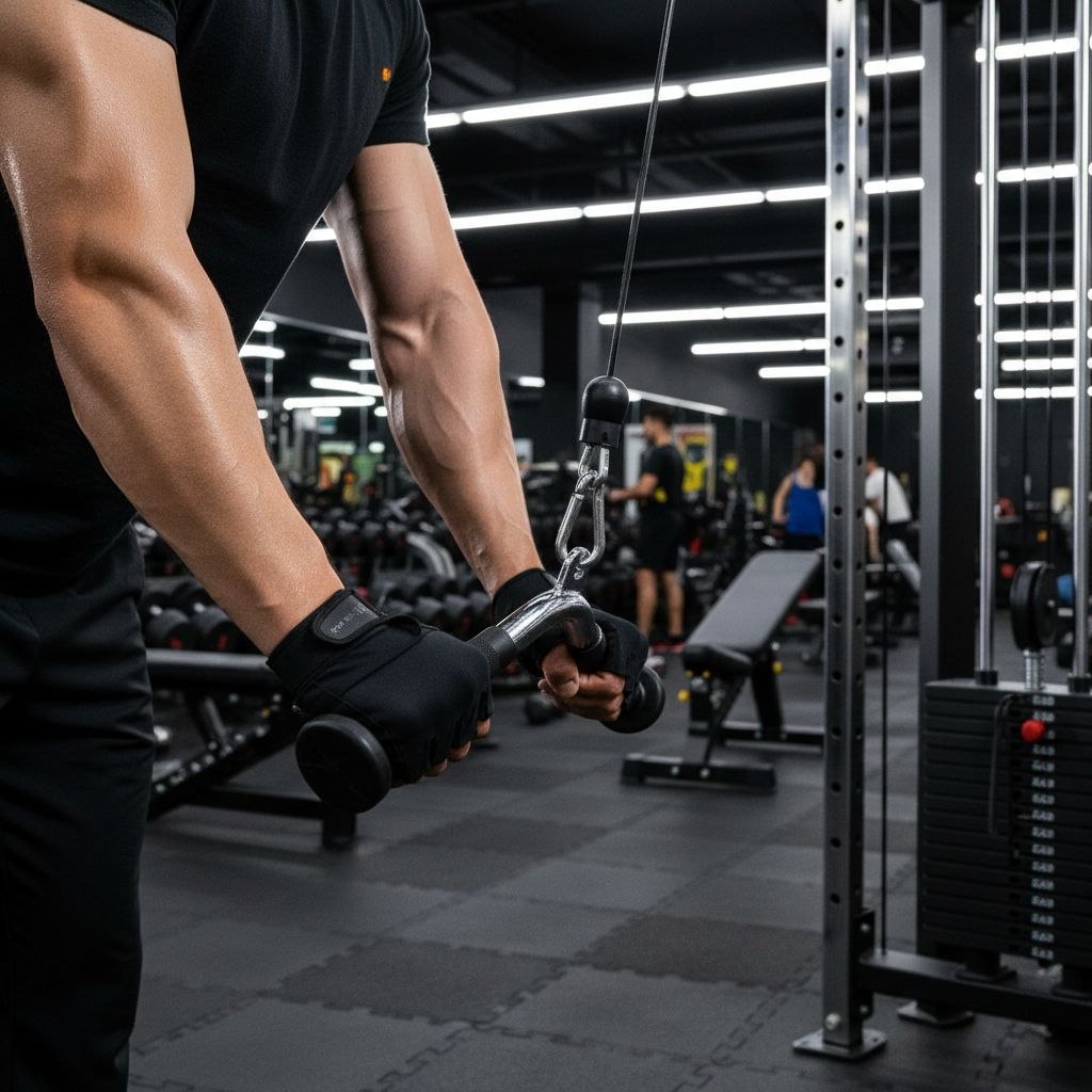 Professional Tricep V Cable Handle for Functional Trainers and Pulleys - Ideal for Tricep Workouts