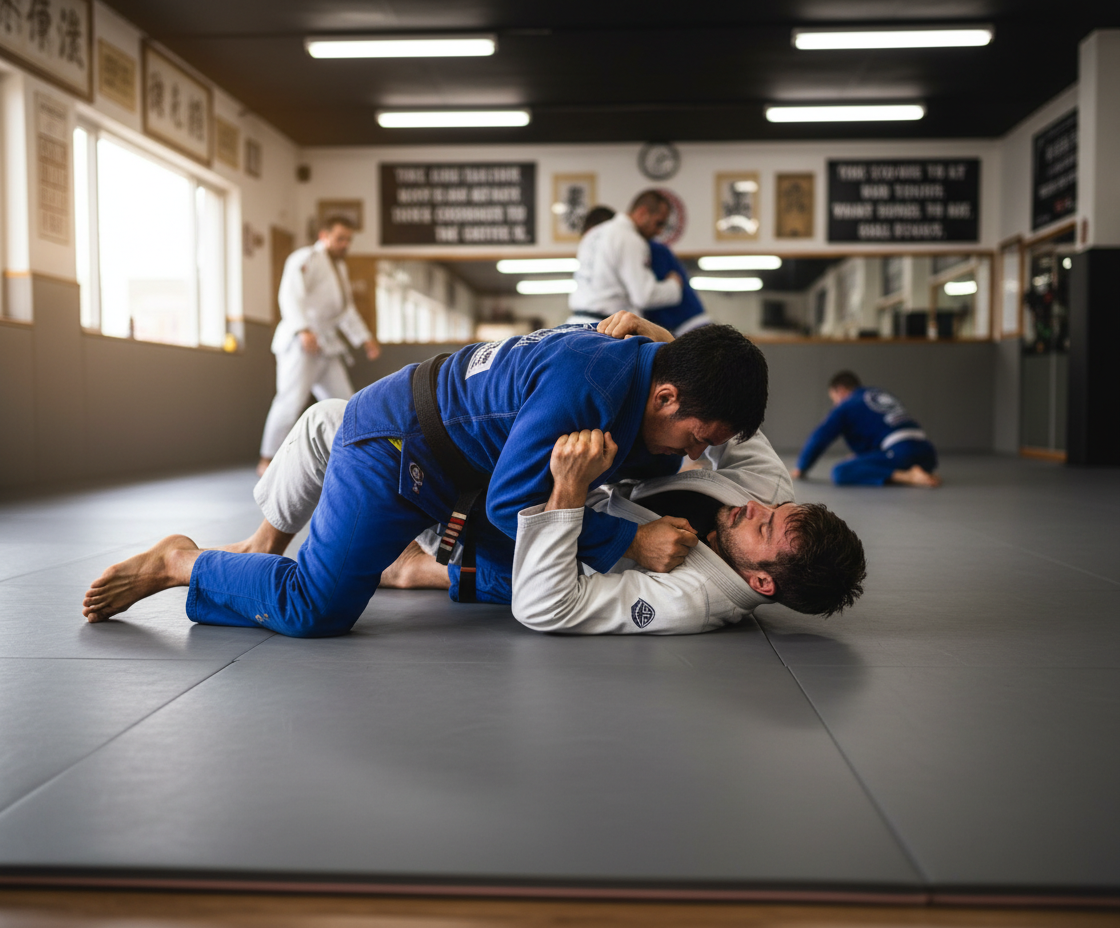 Premium Smooth Grey BJJ Mat 1m x 1m x 40mm with High Shock Absorption and Anti-Slip Base
