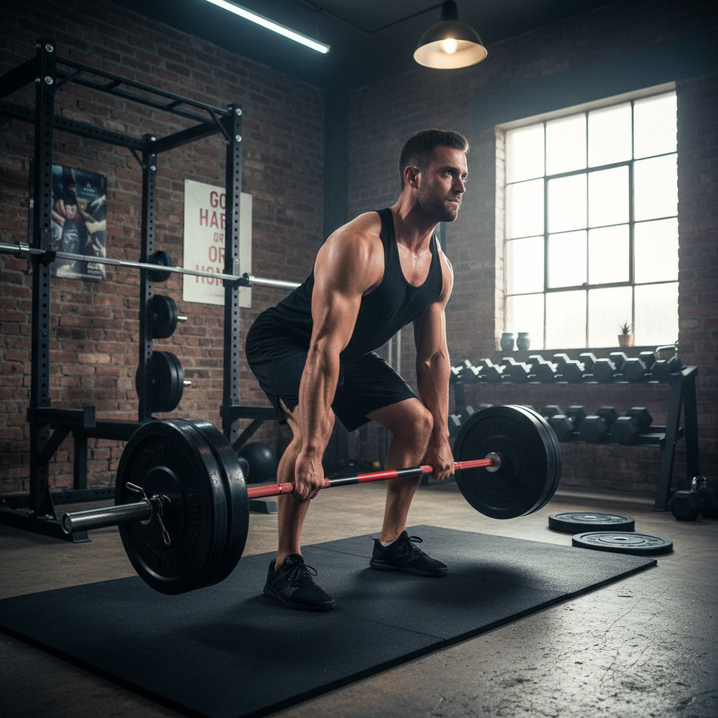 Heavy Duty 7ft Olympic Barbell with 28mm Shaft, 1,000lb Capacity and Durable Chrome Coating