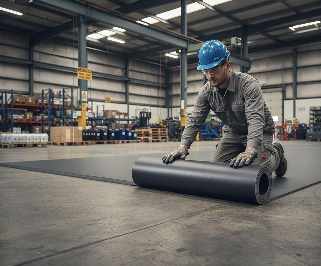 Premium Lightweight XPE Roll Out Mats 9/12m x 1.5m x 40mm for MMA Flooring Deployment